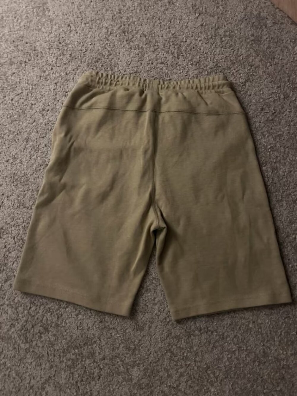 Nike Tech Fleece Style Sweat Shorts — Khaki/Beige, Size L